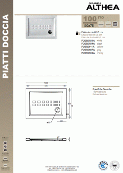 PIATTO DOCCIA ITO 100X75